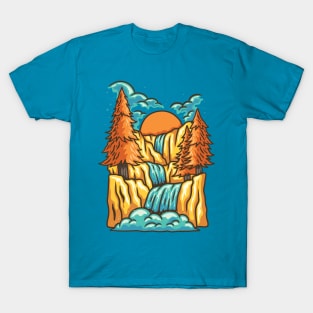 WATERFALL TO LIFE OF CITY T-Shirt